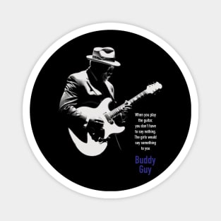 Buddy Guy silhouette Magnet